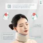 SOMDUL Neck Support Brace Premium อุปกรณ์พยุงคอ เพื่อสุขภาพ - Image 8