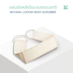 SOMDUL Natural Loofah Body Scrubber แผ่นขัดหลังใยบวบธรรมชาติ แผ่นใยบวบขัดผิว