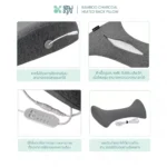SOMDUL  Bamboo Charcoal Heated Back Pillow หมอนรองเอว เพื่อสุขภาพ พร้อมระบบความร้อน - Image 5