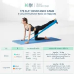 SOMDUL TPE Flat Resistance Band ยางยืดออกกำลังกาย รุ่น TPE Flat สำหรับยืดเหยียดและฝึกกล้ามเนื้อ - Image 5