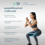 SOMDUL ยางยืดออกกำลังกาย 6 เส้น/เซ็ต | Latex Resistance Bands แบบวงกลม แรงต้านหลายระดับ สำหรับโยคะ ฟิตเนส - Image 5