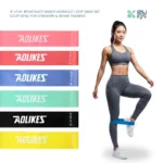 SOMDUL ยางยืดออกกำลังกาย 6 เส้น/เซ็ต | Latex Resistance Bands แบบวงกลม แรงต้านหลายระดับ สำหรับโยคะ ฟิตเนส - Image 7