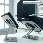 SOMDUL Somdul Adjustable Laptop & Tablet Stand แท่นวางโน๊ตบุ๊คเเละแท็บเล็ตเพื่อสุขภาพ - Image 9
