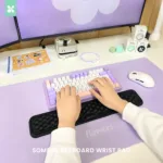 SOMDUL แผ่นรองข้อมือคีย์บอร์ด Ergonomic Keyboard Wrist Pad แก้อาการออฟฟิศซินโดรม เมมโมรี่โฟม ซัพพอร์ตข้อมือ ลดอาการเมื่อยข้อมือระหว่างทำงาน - Image 8