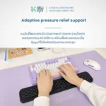 SOMDUL แผ่นรองข้อมือคีย์บอร์ด Ergonomic Keyboard Wrist Pad แก้อาการออฟฟิศซินโดรม เมมโมรี่โฟม ซัพพอร์ตข้อมือ ลดอาการเมื่อยข้อมือระหว่างทำงาน - Image 6