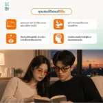 SOMDUL Relax & Sleep Glasses รุ่น BL689 แว่นกรองแสงสีฟ้า ทรง Square ไซซ์ใหญ่ เลนส์แดงเข้มและเลนส์ส้ม สำหรับช่วงเย็นและก่อนนอน - Image 6