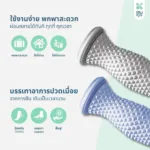 SOMDUL Foot Massage Roller ลูกกลิ้งนวดฝ่าเท้า บรรเทาอาการปวดกล้ามเนื้อ รองช้ำ แก้อาการเมื่อยล้า พกพาสะดวก - Image 7