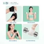 SOMDUL ถุงมือโยคะ พิลาทิส และฟิตเนสแบบครึ่งนิ้ว | ถุงมือออกกำลังกายกันลื่น - Image 5
