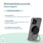 SOMDUL GripTok MagSafe ที่จับโทรศัพท์มือถือแม่เหล็กทรงกลม พร้อมขาตั้งปรับระดับได้ 360 องศา กันลื่น พกพาสะดวก - Image 5