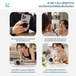 SOMDUL GripTok MagSafe ที่จับโทรศัพท์มือถือแม่เหล็กทรงกลม พร้อมขาตั้งปรับระดับได้ 360 องศา กันลื่น พกพาสะดวก - Image 6